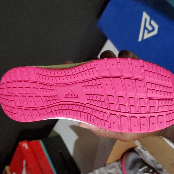 Gray and Pink Womens Adidas running shoes - Picture 4 of 4